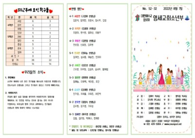 소년부 2022년 8월 7일 주보001